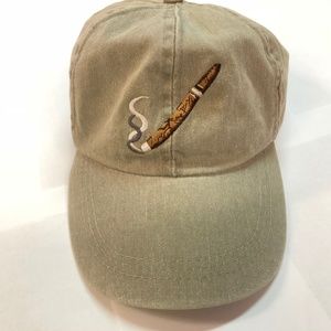 Cigar Strap Back Dad Hat, Vintage Look! RARE